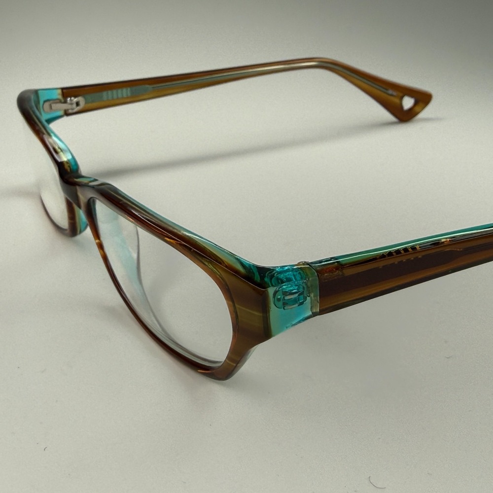 Intrigue Y67 572 Eyeglasses Frames Only 52-16-135‎ Japan Womens Brown Blue